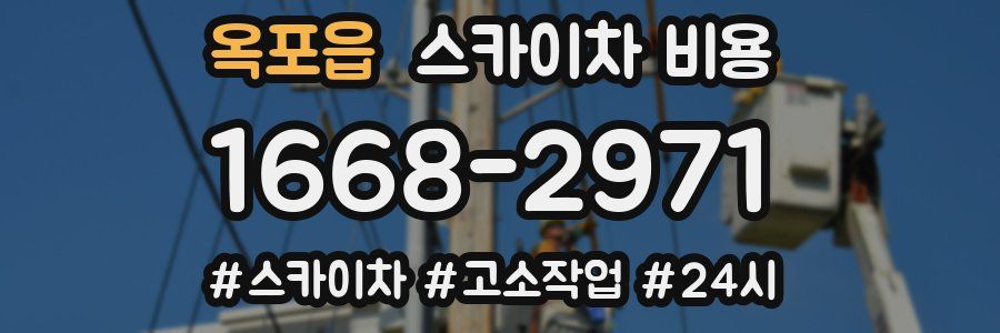 옥포읍 스카이차 비용