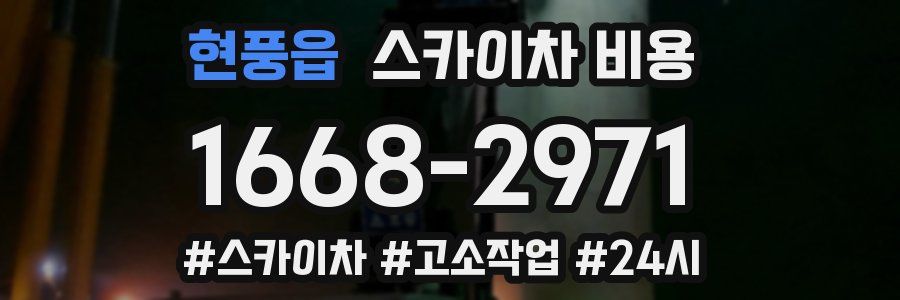 현풍읍 스카이차 비용