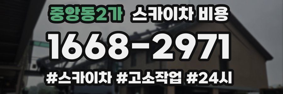 중앙동2가 스카이차 비용