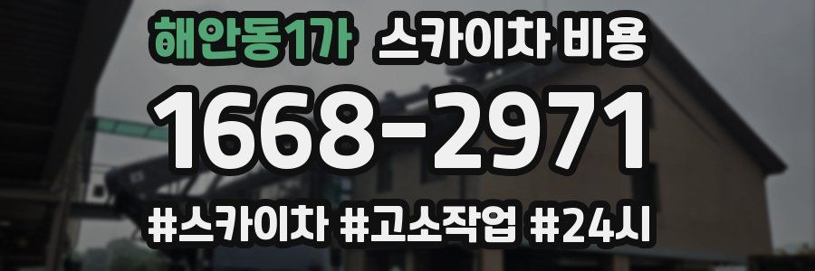 해안동1가 스카이차 비용