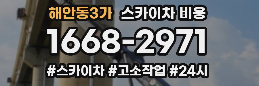 해안동3가 스카이차 비용
