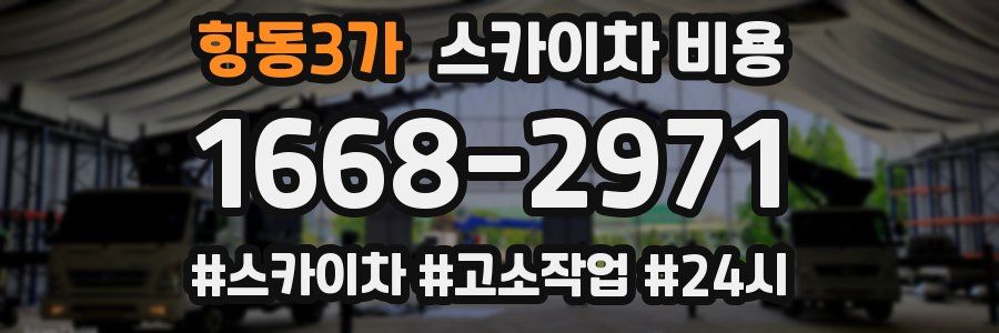 항동3가 스카이차 비용