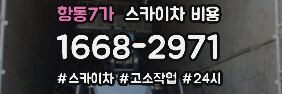 항동7가 스카이차 비용