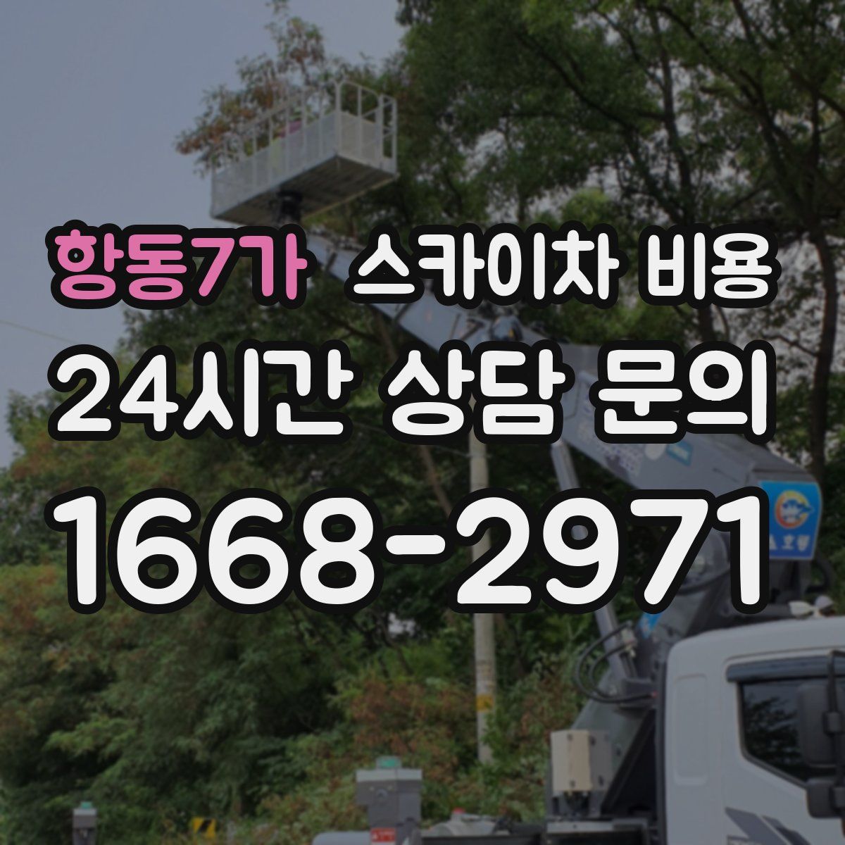 항동7가 스카이차 비용
