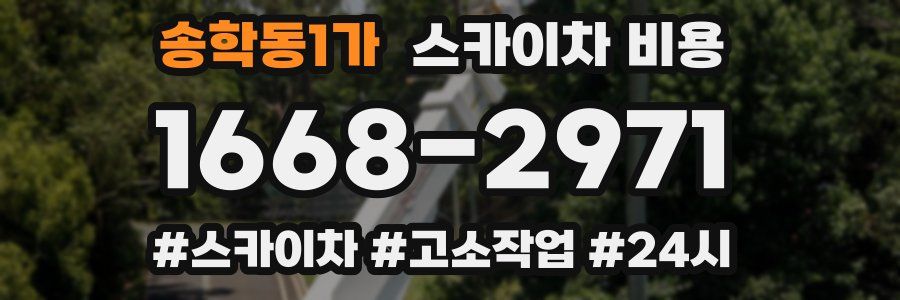 송학동1가 스카이차 비용