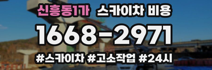 신흥동1가 스카이차 비용
