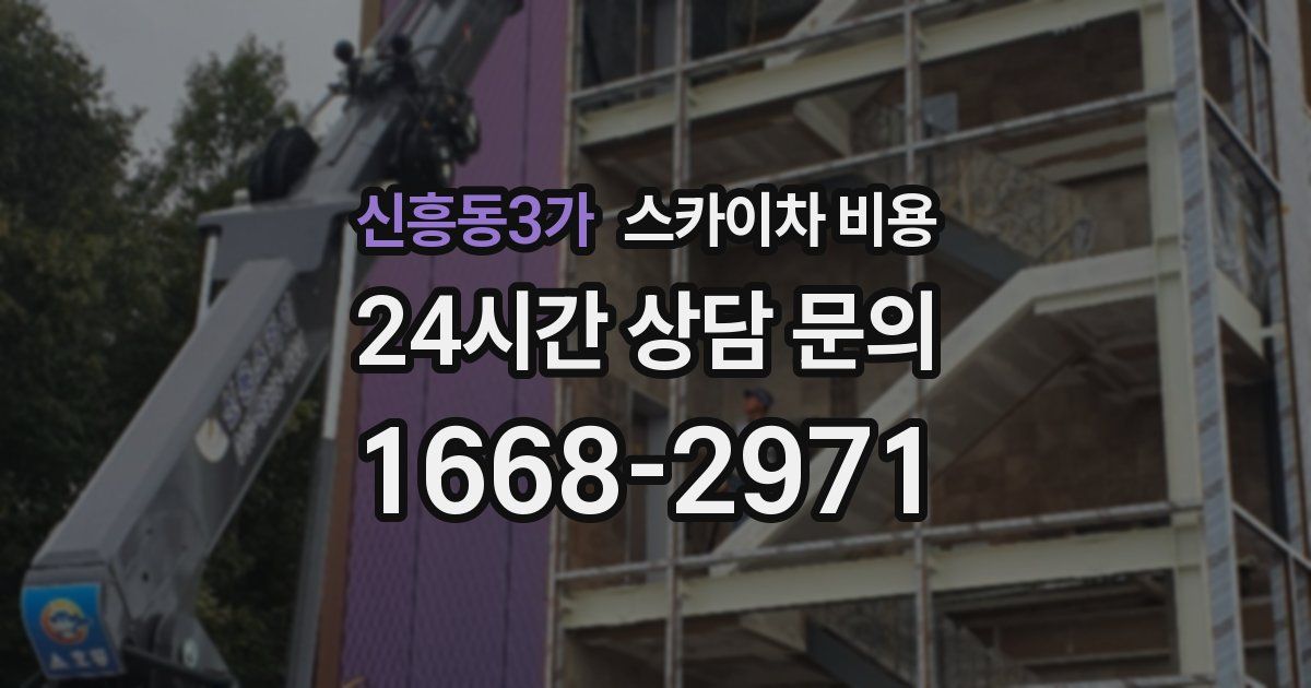 신흥동3가 스카이차 비용