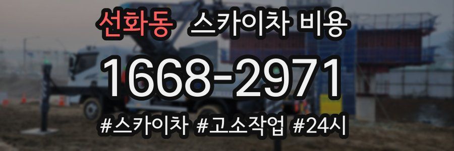 선화동 스카이차 비용