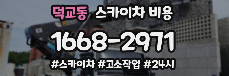 덕교동 스카이차 비용