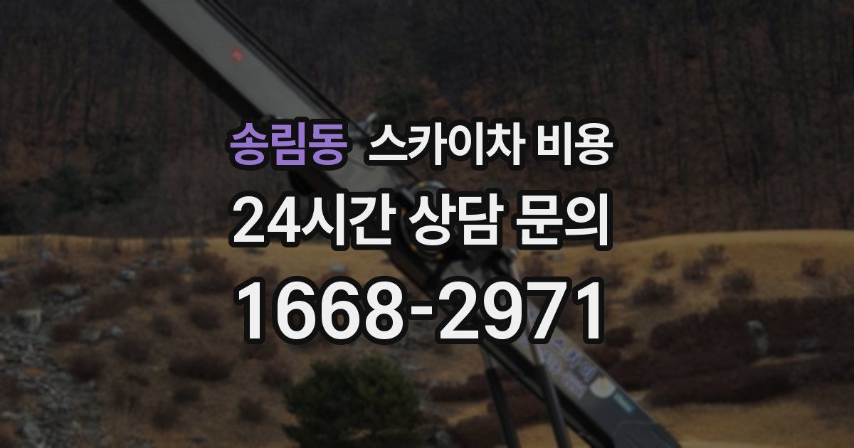 송림동 스카이차 비용