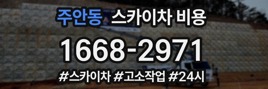 주안동 스카이차 비용