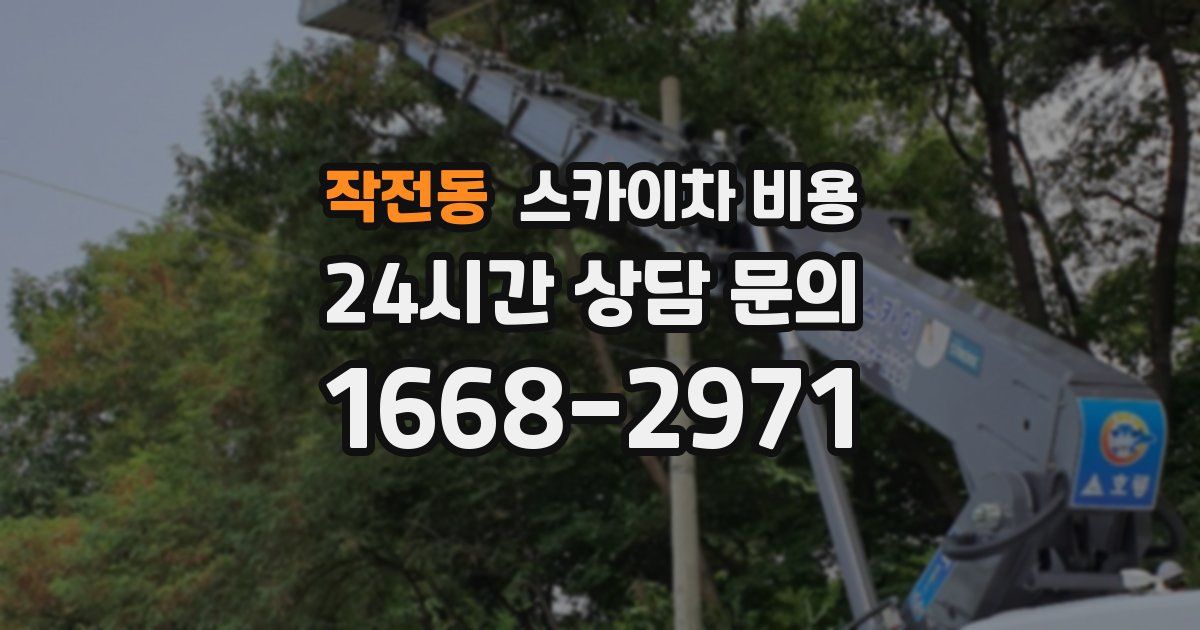 작전동 스카이차 비용