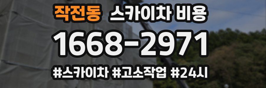 작전동 스카이차 비용