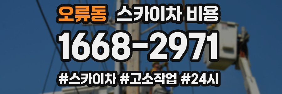 오류동 스카이차 비용