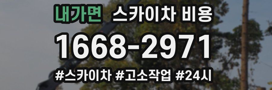 내가면 스카이차 비용