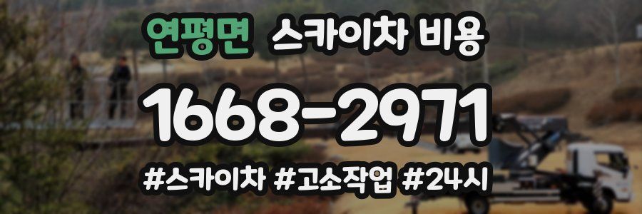 연평면 스카이차 비용