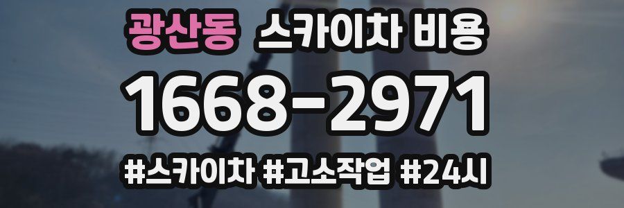 광산동 스카이차 비용