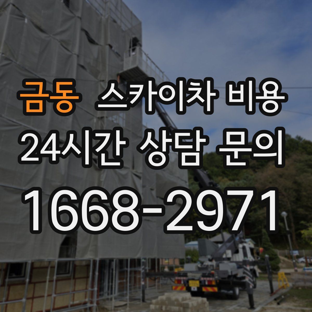 금동 스카이차 비용