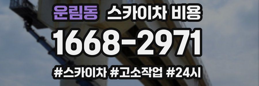 운림동 스카이차 비용