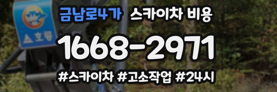 금남로4가 스카이차 비용