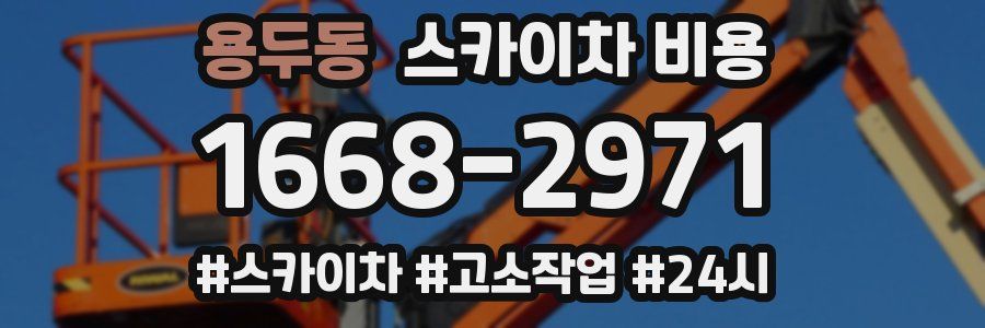 용두동 스카이차 비용