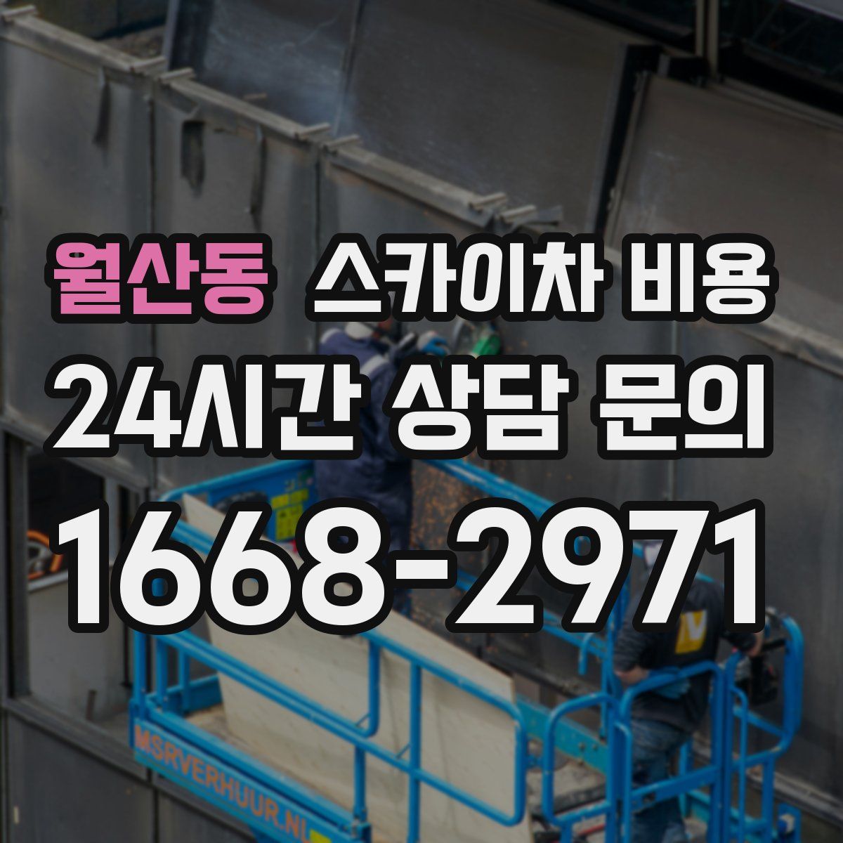 월산동 스카이차 비용