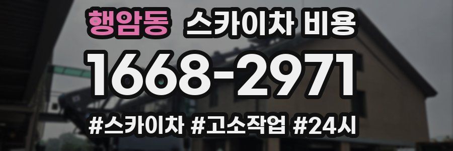 행암동 스카이차 비용