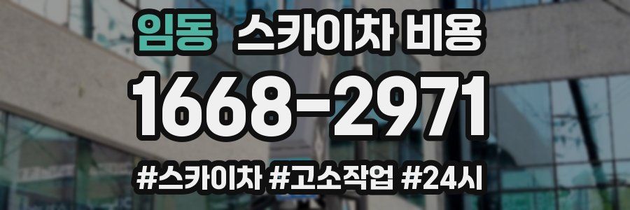 임동 스카이차 비용