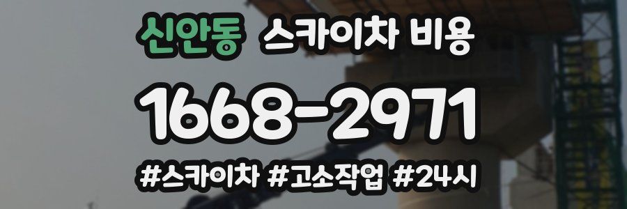 신안동 스카이차 비용