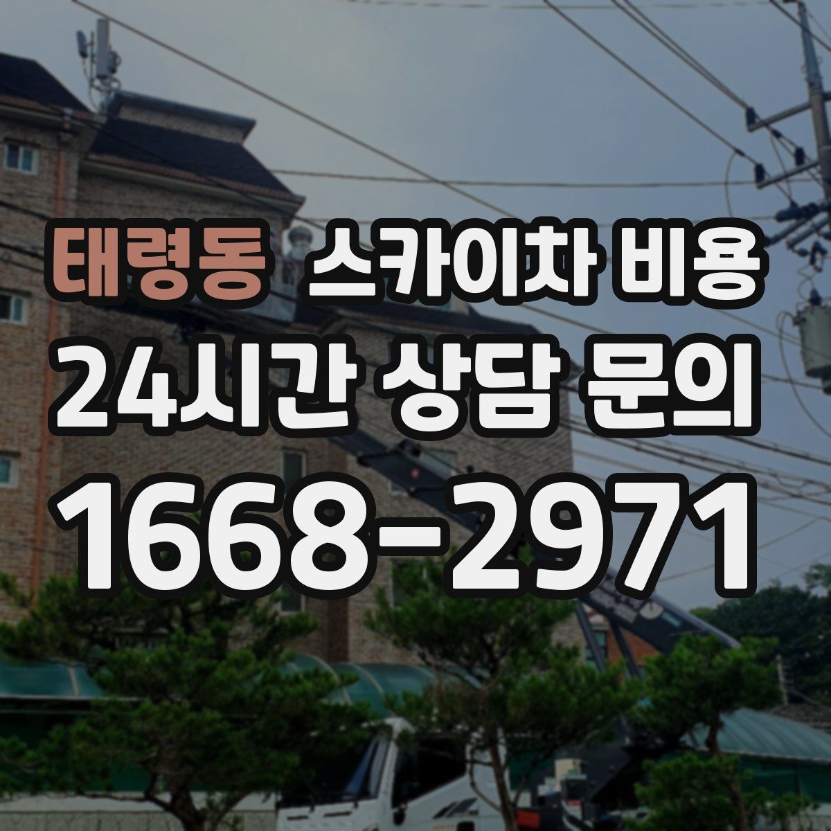태령동 스카이차 비용