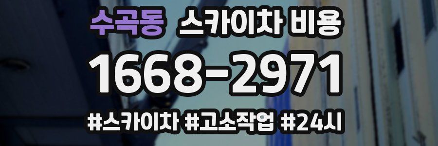 수곡동 스카이차 비용