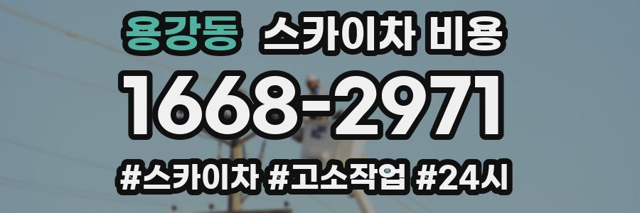 용강동 스카이차 비용