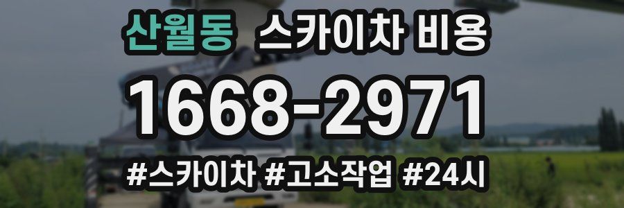 산월동 스카이차 비용