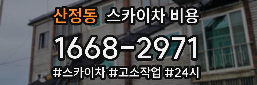 산정동 스카이차 비용