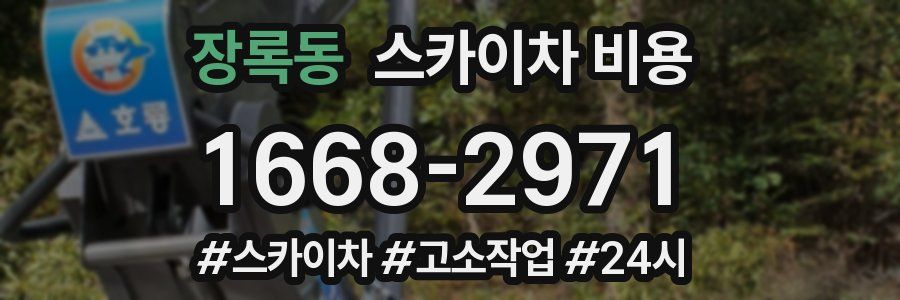 장록동 스카이차 비용