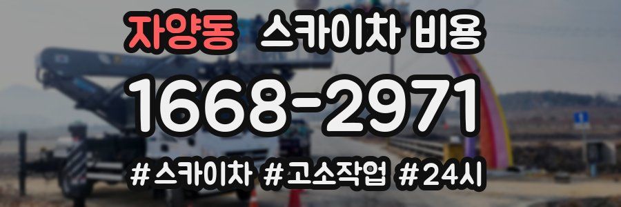 자양동 스카이차 비용