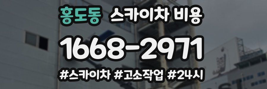 홍도동 스카이차 비용