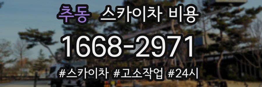 추동 스카이차 비용