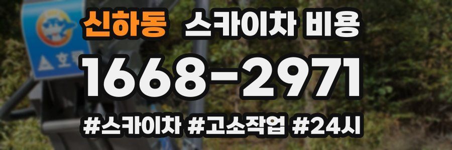 신하동 스카이차 비용