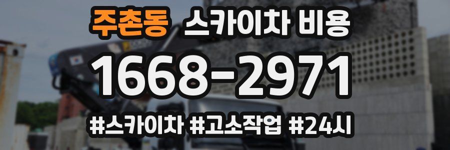주촌동 스카이차 비용