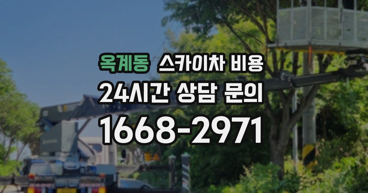 옥계동 스카이차 비용