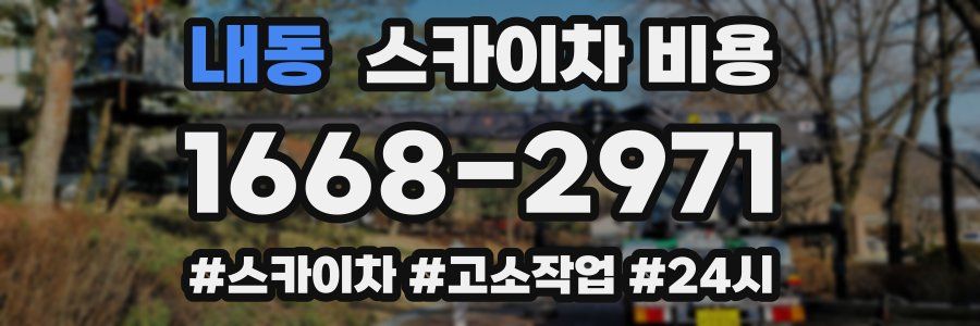 내동 스카이차 비용