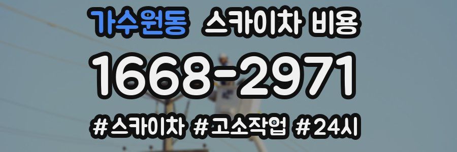 가수원동 스카이차 비용