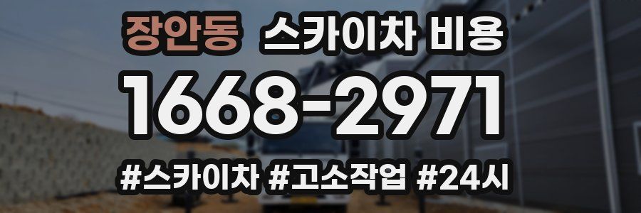 장안동 스카이차 비용