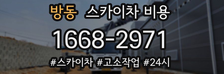 방동 스카이차 비용