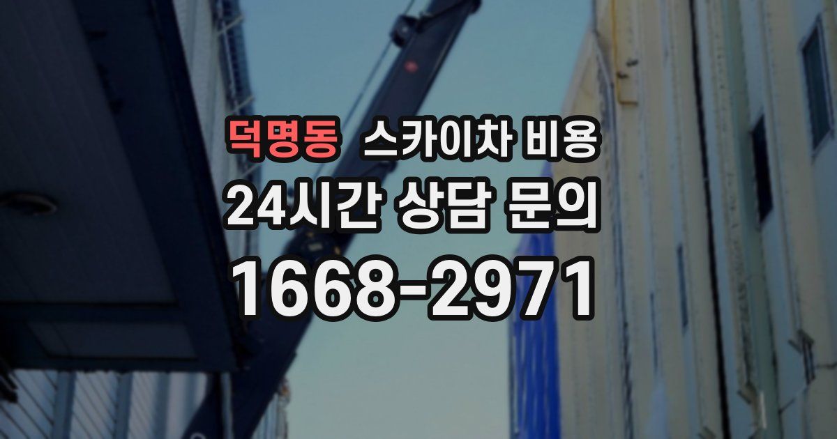 덕명동 스카이차 비용