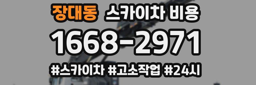 장대동 스카이차 비용
