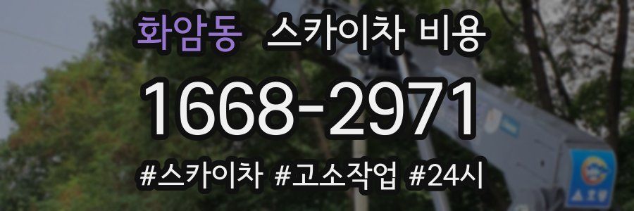 화암동 스카이차 비용