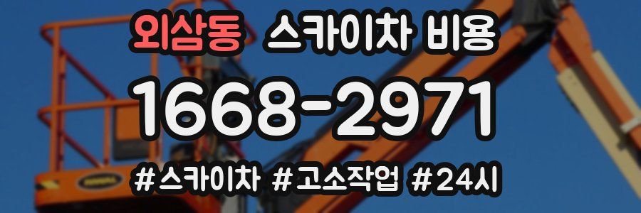 외삼동 스카이차 비용