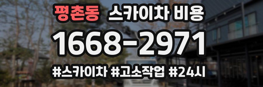 평촌동 스카이차 비용